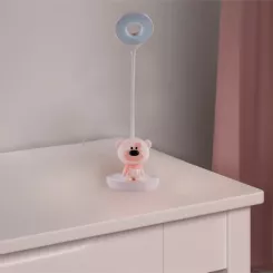 Настольная лампа Kite Bear LED с аккумулятором, розовый Фото 5
