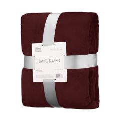 Плед Ardesto Flannel 160х200см, 100% полиэстер, бургунди Фото