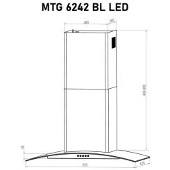 Вытяжка кухонная Minola MTG 6242 BL LED Фото 11