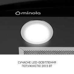 Вытяжка кухонная Minola MTG 6242 BL LED Фото 5