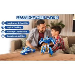 Трансформер Super Wings Мини Воздушная База Робот Фото 6