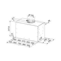 Вытяжка кухонная Franke Box Flush Basic FBFE BK A52 Фото 5