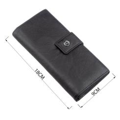 Кошелек Boston С монетницей на молнии Черный Фото 2