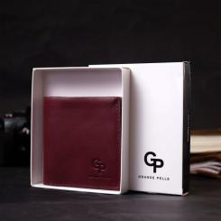 Кошелек Grande Pelle Из натуральной кожи Бордовый Фото 11
