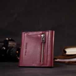Кошелек Grande Pelle Из натуральной кожи Бордовый Фото 9