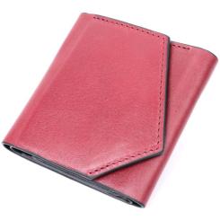 Кошелек Grande Pelle Из натуральной кожи Бордовый Фото