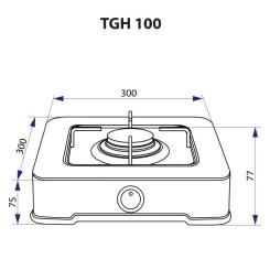 Настольная плита Minola TGH 100 BL Фото 4