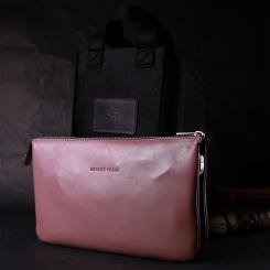 Сумка Grande Pelle Из натуральной кожи Пудровая Фото 10