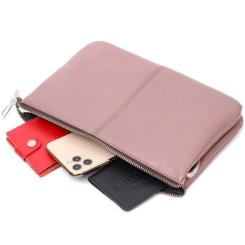 Сумка Grande Pelle Из натуральной кожи Пудровая Фото 7