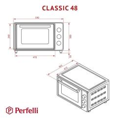 Электропечь Perfelli CLASSIC 48 WHITE Фото 11