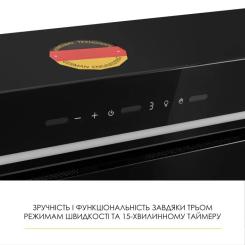 Вытяжка кухонная Weilor LUMINA WBG 68 BLACK Фото 4