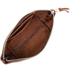 Косметичка Grande Pelle Из кожи Коричневая Фото 4