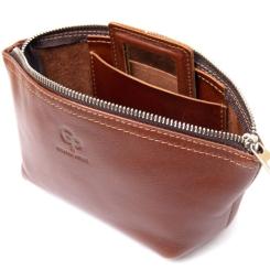 Косметичка Grande Pelle Из кожи Коричневая Фото 5