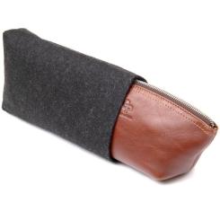 Косметичка Grande Pelle Из кожи Коричневая Фото 6