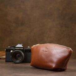 Косметичка Grande Pelle Из кожи Коричневая Фото 7