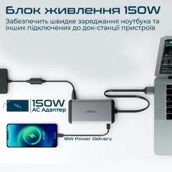 Концентратор Promate USB Hub 13 ports versahub-mst.grey Фото 6