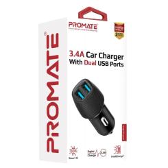 Зарядное устройство Promate 17W 2xUSB Фото 1