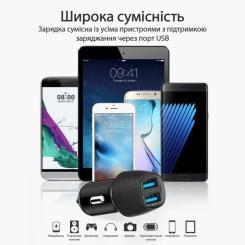 Зарядное устройство Promate 17W 2xUSB Фото 6