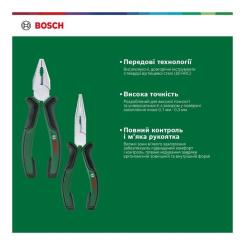 Плоскогубцы Bosch набір 2 шт, комбіновані, подовжені Фото 8
