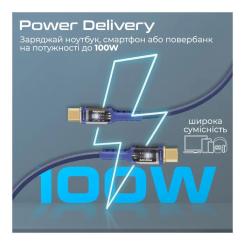 Дата кабель Promate USB-C to USB-C 1.2m Фото 2