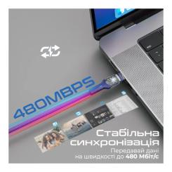 Дата кабель Promate USB-C to USB-C 1.2m Фото 3