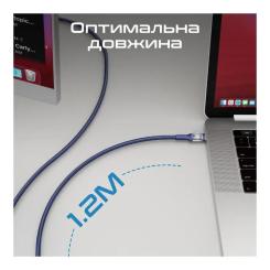 Дата кабель Promate USB-C to USB-C 1.2m Фото 6