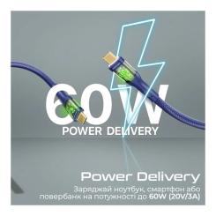 Дата кабель Promate USB-C to USB-C 2.0m Фото 2