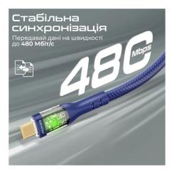 Дата кабель Promate USB-C to USB-C 2.0m Фото 3