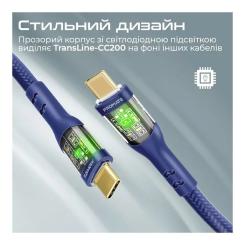 Дата кабель Promate USB-C to USB-C 2.0m Фото 4