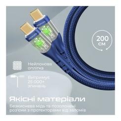 Дата кабель Promate USB-C to USB-C 2.0m Фото 6