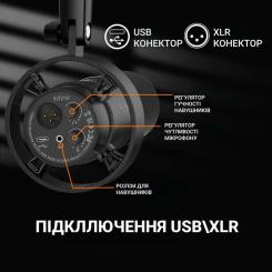 Микрофон Fifine T688 USB/XLR Black Фото 6