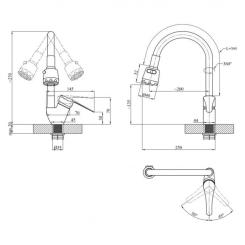 Смеситель Agua Sevilla-C039ROJ Фото 5