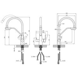 Смеситель Kroner Klassisch-PVD03817BLK Фото 8