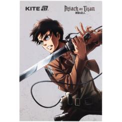Блокнот Kite Attack on Titan A5, 50 листов, клетка Фото