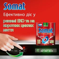 Таблетки для посудомоечных машин Somat Excellence 30 шт. Фото 3