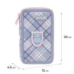 Пенал Kite 623 College Line Girl, 2 відділення Фото 1