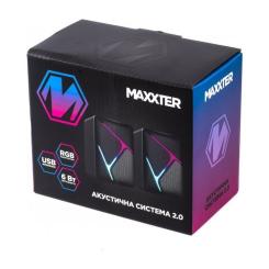 Акустическая система Maxxter CSP-U004RGB USB Black Фото 4