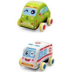 Развивающая игрушка Iggy Ziggy М'які машинки 2 шт Фото