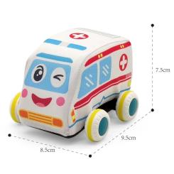Развивающая игрушка Iggy Ziggy М'які машинки 2 шт Фото 1