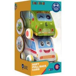 Развивающая игрушка Iggy Ziggy М'які машинки 2 шт Фото 2