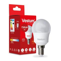 Лампочка Vestum LED G45 8W 3000K 220V E14 Фото 1
