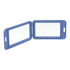 Бейдж Buromax вертикальный, 69 х 111мм, PP+PVC, сине-серый Фото 1