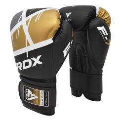 Боксерские перчатки RDX F7 Ego Black Golden 12 унцій Фото 1