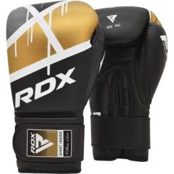 Боксерские перчатки RDX F7 Ego Black Golden 12 унцій Фото 2