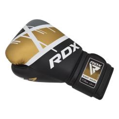 Боксерские перчатки RDX F7 Ego Black Golden 12 унцій Фото 4