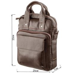 Сумка Shvigel Под А4 Коричневая Фото 2