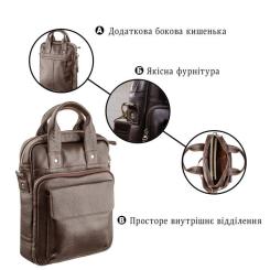 Сумка Shvigel Под А4 Коричневая Фото 3