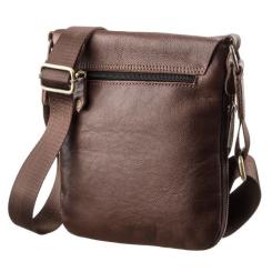 Сумка Shvigel Мужская кожаная Коричневая Фото 1