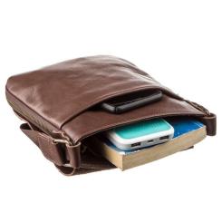 Сумка Shvigel Мужская кожаная Коричневая Фото 4