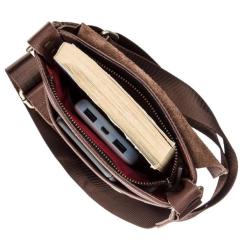 Сумка Shvigel Мужская кожаная Коричневая Фото 5